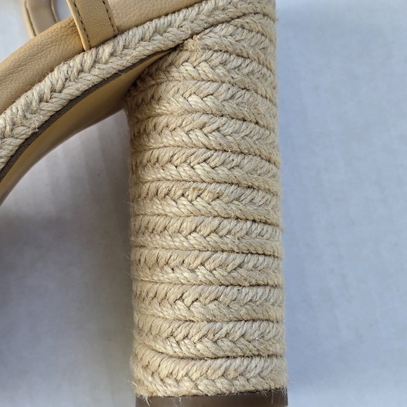 Coach Talia Raffia Platform Sandals Size 10 - Picture 9 of 11